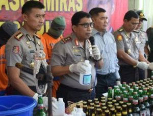 Polresta Sidoarjo Gelar Kasus Miras, Kapolda Jatim Hadir Didampingi Kapolresta Sidoarjo