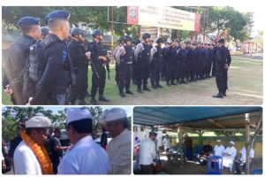 Jajaran Kepolisian Polda Bali dan Polres Jembrana Amankan Simakrama Cagub Rai Mantra
