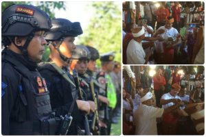 Cawagub Sudikerta Kampanye Dialogis di Pasar Tukad Ling, Jajaran Polda Bali dan Polres Karangasem Lakukan Pengamanan