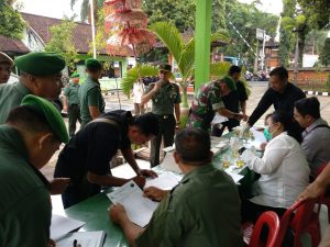 Program P4GN, Kodim 1616/Gianyar Bersama BNN Gelar Tes Urine