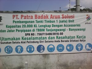 Pertamina Lakukan Kegiatan Pembangunan Tanki Timbun Tak berijin di Banyuwangi