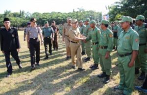 Jelang Pilgub 2018, Bupati Banyuwangi Minta Satlinmas Harus Netral Dalam Bertugas di Banyuwangi