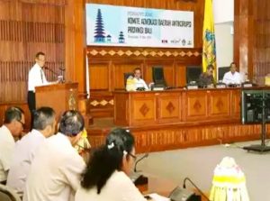 Gubernur Pastika Berharap Pembentukan KAD Anti Korupsi Mampu Mantapkan Implementasi Program Berantas Korupsi