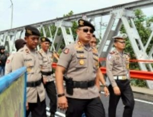 Kapolres Tuban Tinjau Jembatan Widang, Jembatan Cincin Siap di Uji Coba