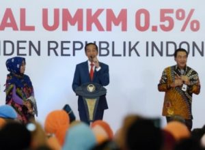 Presiden Jokowi Luncurkan PPH 0,5 Persen untuk UMKM