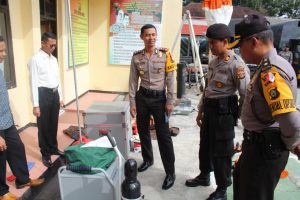 Gunung Agung Erupsi, Polres Bangli Lakukan Pengecekan Personel dan Sarana Prasarana