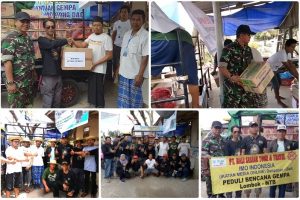 IMO Bali Bersama tim Kapendam IX/Udayana Distribusikan Bantuan Logistik Korban Gempa Lombok