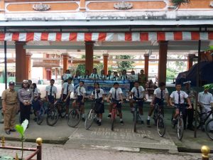 Gelorakan Transportasi TSM, Sat Lantas Polres Badung Sambangi SMP 3 Abiansemal