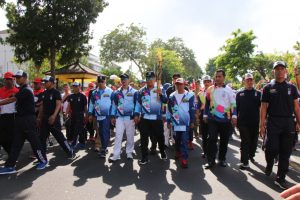 Dari Rumjab Gubernur, Kapolda Bali dan Pangdam IX/Udayana Kawal Api Obor Asian Para Games 2018