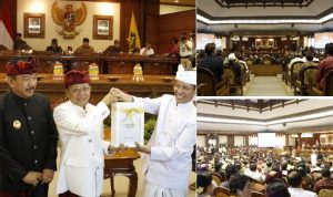 Serah Terima Jabatan Gubernur dan Wagub Terpilih Bali, Koster Kembali Paparkan Konsep “Nangun Sat Kerthi Loka Bali”