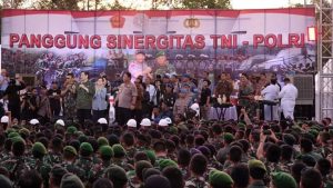Sukses Amankan Rapat Tahunan IMF-WBG, Prajurit TNI-Polri Berkumpul di Panggung Sinergitas