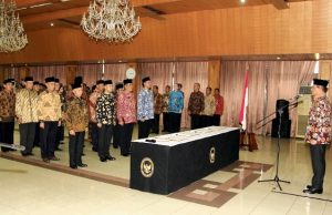 Sesmenko Polhukam Lantik 16 Pejabat dan Melepas 3 Pejabat Eselon II-IV