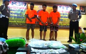 Kedapatan Membawa Narkoba, Tiga Lelaki Diamankan Satresnarkoba Polres Badung