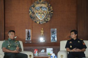 Jalin dan Tingkatkan Sinergitas, Pangdam IX/Udayana Terima Audensi Kepala DJBC Bali, NTB dan NTT