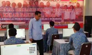 Sebanyak 13 WBP Lapas Kelas I Surabaya Ikuti UNBK Tahun Ajaran 2018/2019