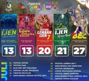 Inilah 13 Event Menarik yang akan Dimeriahkan Banyuwangi Dalam Bulan Juli 2019 di Banyuwangi