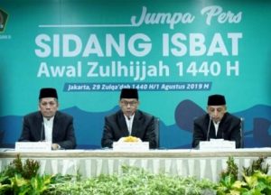 Sidang Isbat, Pemerintah Tetapkan Hari Raya Idul Adha Jatuh Pada 11 Agustus 2019