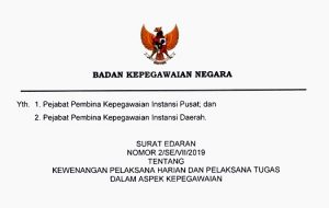 Beginilah Isi Surat Edaran Tentang Kewenangan Pelaksana Harian (Plh)