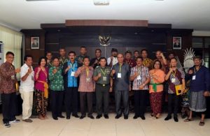 Aster Kasdam IX/Udayana Bersama Jajaran dan Pemda Bali-Nusra Hadiri Vidcon Rakornis TMMD ke-106 TA 2019
