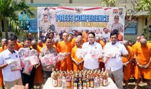 Ops Antik 2019, Polresta Denpasar Berhasil Amankan 28 Pelaku Narkoba dari 24 Kasus