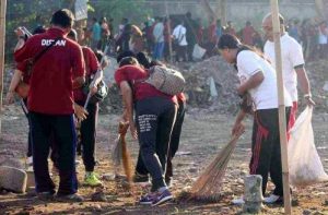 Pasar Banyuasri akan Direlokasi, Pemkab Buleleng Adakan Apel Krida dan Kerja Bakti
