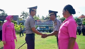 Polres Bangli Gelar Kenaikan Pangkat AIPTU Nengah Gabur ke IPDA