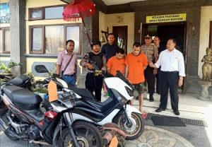 Dianggap Lengkap (P21), Dua Tahanan Polsek Abiansemal di Limpahkan Ke Kejari Badung