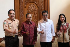 Bertemu Gubernur Koster, Menparekraf Tegaskan Support Penuh Pengembangan Pariwisata Bali