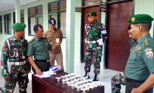 Program Berkala Tri Wulan IV TA 2019, Makorem 163/Wira Satya Kembali Gelar Tes Urine bagi Personel