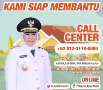 Antisipasi Terjadi Bencana, Pemprov Jatim Siapkan Help Desk Call Center