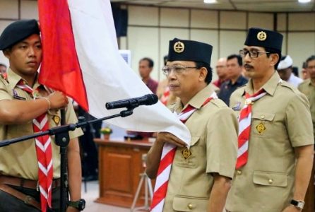 Mabida Kwarda Bali Dilantik, Gubernur Koster Puji Gerakan Pramuka Ciptakan Generasi Muda yang Unggul