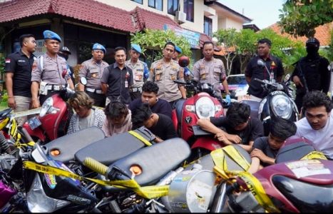 Resahkan Pengguna Jalan, Polresta Denpasar Bersama Satgas CTOC Amankan 33 Pelaku Balapan Liar