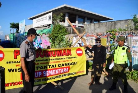 Cegah Penyebaran Covid-19, Kawasan Wisata Canggu Ditutup