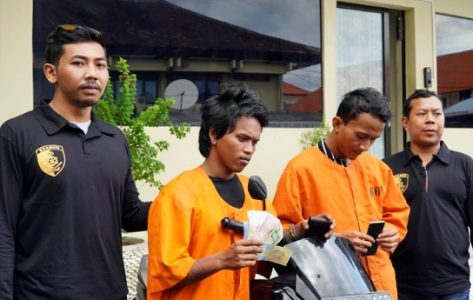 Sasar WNA, Dua Pelaku Jambret Diamankan Sat Reskrim Polresta Denpasar