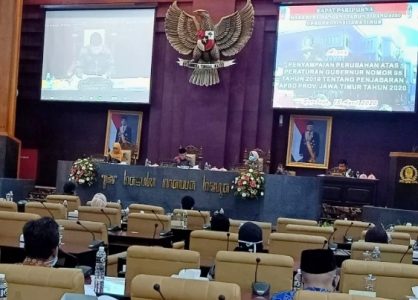 DPRD Jatim Gelar Rapat Paripurna Pertama di Masa Pandemic Covid-19