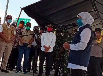 Gubernur Jatim Tinjau Cek Point Pintu Tol Ngawi, Ada 1170 Kendaraan Diminta Putar Balik