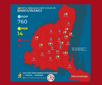 Update Data Per 6 Mei: Pasien Positif Covid-19 di Banyuwangi Bertambah 1, Jumlah Akumulatif 4 Orang di Banyuwangi