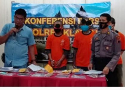 Polres Klaten Ringkus 3 Orang Pembeli Sabu Secara Patungan