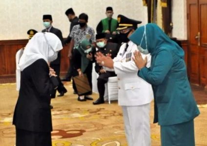 Gubernur Jatim Lantik Walikota Blitar pada Sisa Masa Jabatan 2016-2021