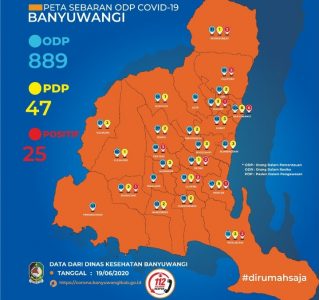 Banyuwangi Tambah 2 Kasus Baru Positif Covid-19, Total Menjadi 25 Orang di Banyuwangi