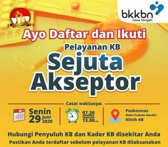 Antisipasi Peningkatan Jumlah Penduduk, Pemkab Klaten Selenggarakan Program KB Sejuta Akseptor
