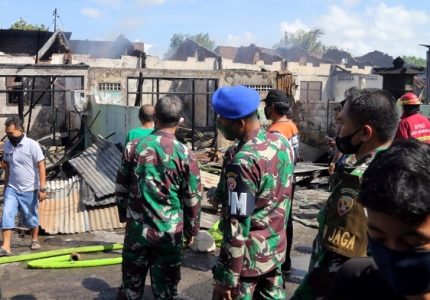 Diduga Korsleting Listrik, Lima Rumdis di Asrama Sudirman Kebakaran