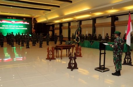 Pangdam Pimpin Sertijab dan Laporan Korps 16 Pejabat Utama Kodam IX/Udayana