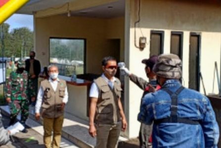 GTPP Covid-19 Banyawangi Gelar Simulasi Pra Kondisi Tatanan Baru di TWA Kawah Ijen di Banyuwangi