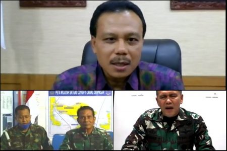 Rapat Evaluasi Melalui Vicon, Sekda Bali Ajak Kab/Kota Bersinergi Jaga Pintu Masuk Bali