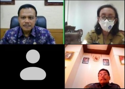 Tekan Transmisi Lokal Penyebaran Covid-19 di Bali, Sekda Bali Gelar Rapat Koordinasi via Vicon
