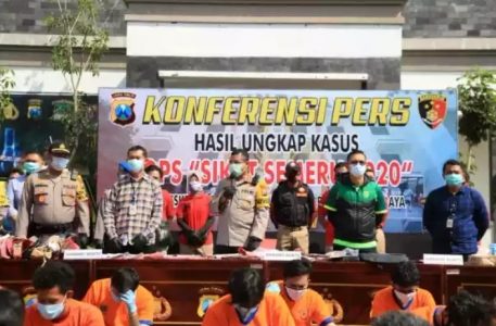 Polrestabes Surabaya Gelar Hasil Operasi Sikat Semeru Selama Dua Pekan