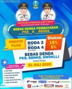 Gubernur Jatim Ingatkan Bebas Denda PKB Berakhir 31 Juli