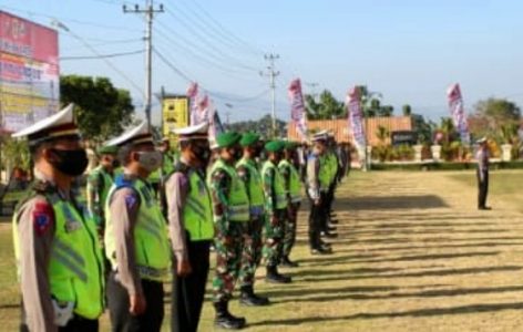 Apel Gelar Pasukan, Tandai ‘Operasi Patuh Candi 2020’ Polres Klaten Dimulai
