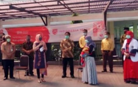 Bupati Klaten Lepas Pemulangan Ibu dan Anak, Pasien Covid-19 Sembuh dari RSU PKU Muhammadiyah Delanggu
